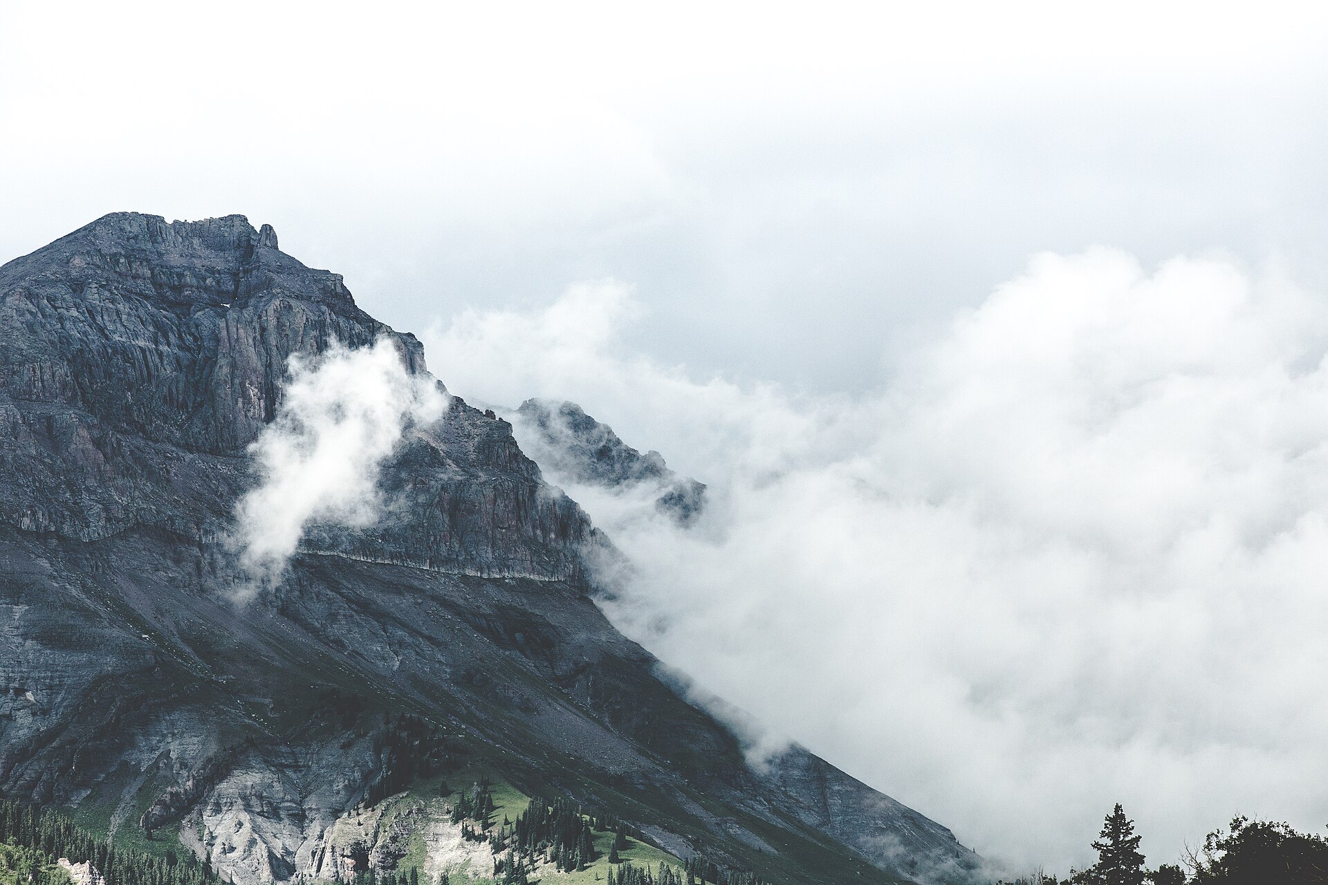 Misty peaks above Telluride